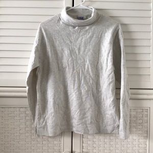 JL PLUM turtle neck gray top medium
